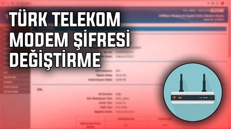 Türk telekom internet şifresi değiştirme